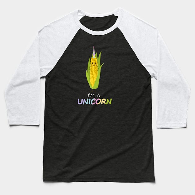 Unicorn Baseball T-Shirt by TheNewMoon